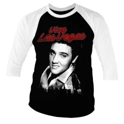 Elvis - Viva Las Vegas Baseball 3/4 Sleeve Tee