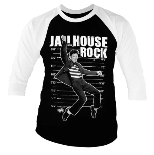 Elvis Presley - Jailhouse Rock Baseball 3/4 Sleeve Tee