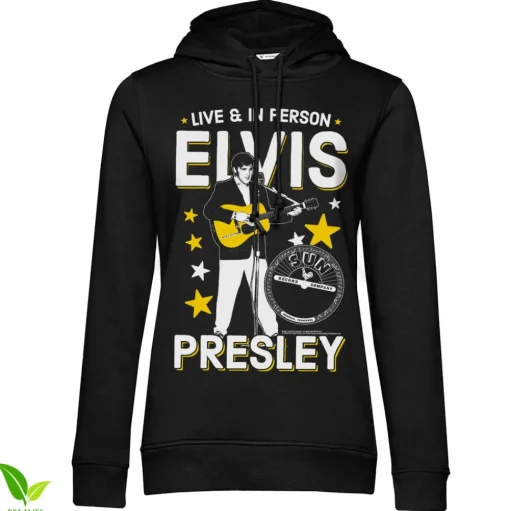 Elvis Presley - Live & In Person Girly Hoodie