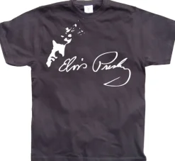 Elvis profil/autograf T-Shirt