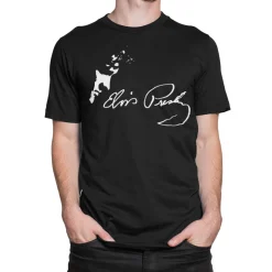 Elvis profil/autograf T-Shirt