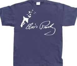 Elvis profil/autograf T-Shirt