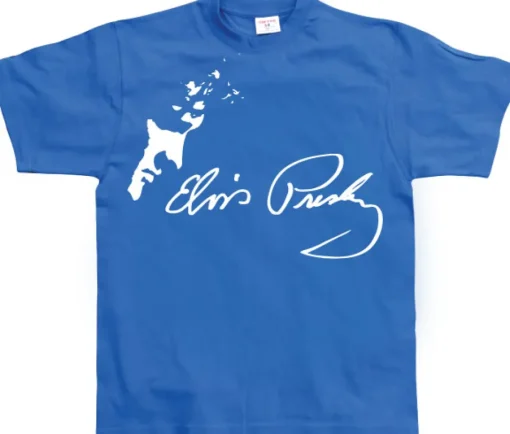 Elvis profil/autograf T-Shirt