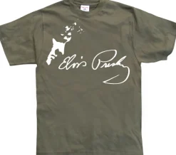 Elvis profil/autograf T-Shirt