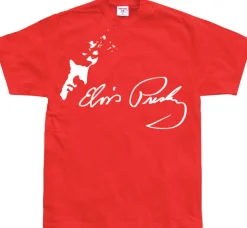 Elvis profil/autograf T-Shirt