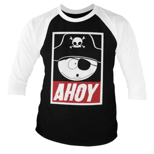 Eric Cartman - Ahoy Baseball 3/4 Sleeve Tee