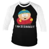 Eric Cartman - I Am So Seriously Baseball 3/4 Sleeve Tee