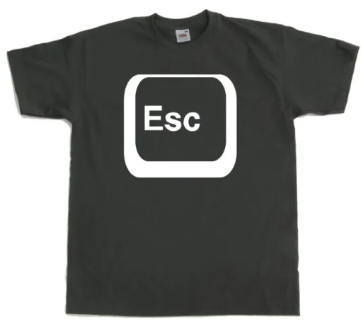 Escape Button T-Shirt