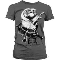 E.T. Biking Distressed Girly Tee