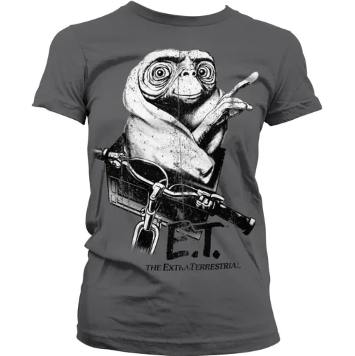 E.T. Biking Distressed Girly Tee