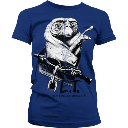 E.T. Biking Distressed Girly Tee