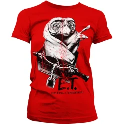 E.T. Biking Distressed Girly Tee