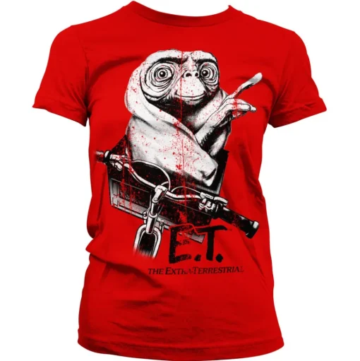 E.T. Biking Distressed Girly Tee