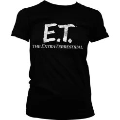 E.T. Extra-Terrestrial Distressed Logo Girly Tee