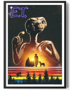 E.T. Retro Poster