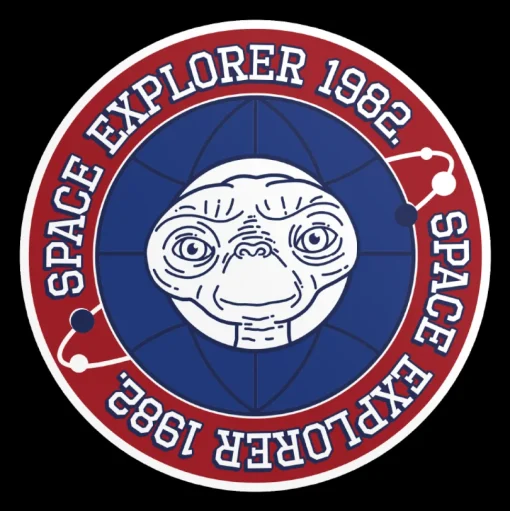E.T. Space Explorer 1982 Sticker