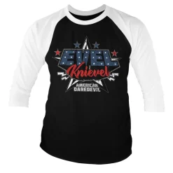 Evel Knievel - American Daredevil Baseball 3/4 Sleeve Tee
