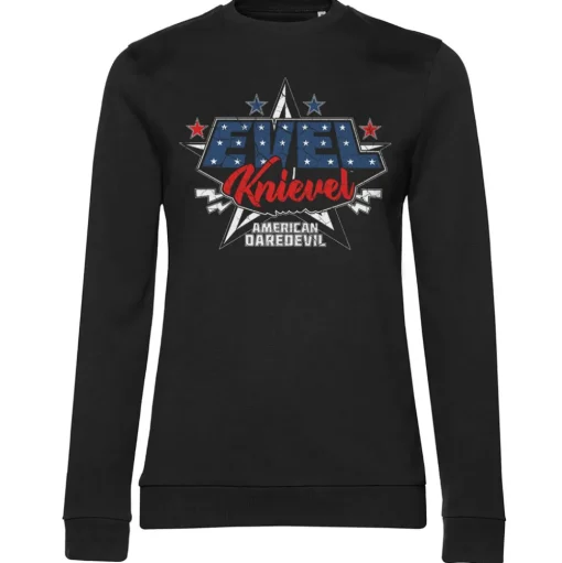 Evel Knievel - American Daredevil Girly Sweatshirt