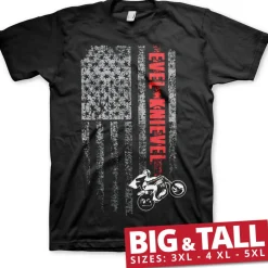 Evel Knievel Flag Big & Tall T-Shirt