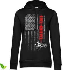 Evel Knievel Flag Girls Hoodie