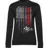 Evel Knievel Flag Girly Sweatshirt