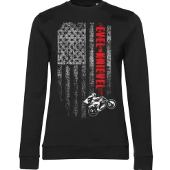 Evel Knievel Flag Girly Sweatshirt