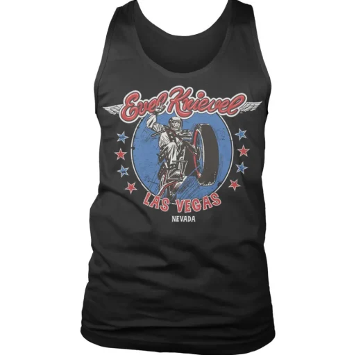 Evel Knievel In Las Vegas Tank Top