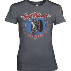 Evel Knievel In Las Vegas Girly Tee