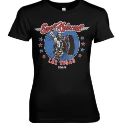 Evel Knievel In Las Vegas Girly Tee