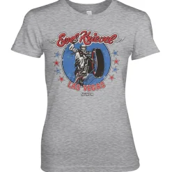 Evel Knievel In Las Vegas Girly Tee