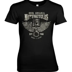 Evel Knievel Motorcycles Girly Tee