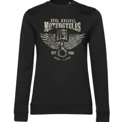 Evel Knievel Motorcycles Girly Sweatshirt