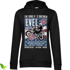 Evel Knievel Poster Girls Hoodie