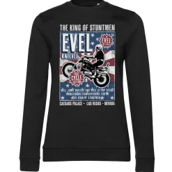 Evel Knievel Poster Girly Sweatshirt