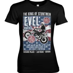 Evel Knievel Poster Girly Tee