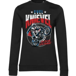 Evel Knievel Wheelie Girly Sweatshirt