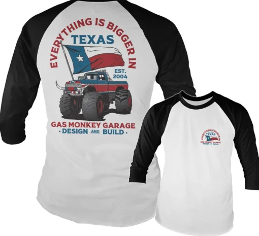 Everything Is Bigger In Texas Baseball Long Sleeve Tee