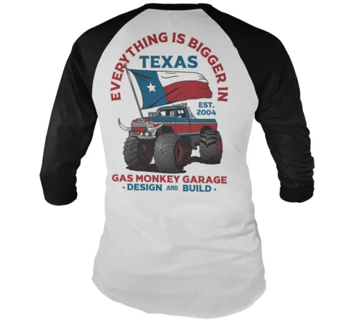 Everything Is Bigger In Texas Baseball Long Sleeve Tee