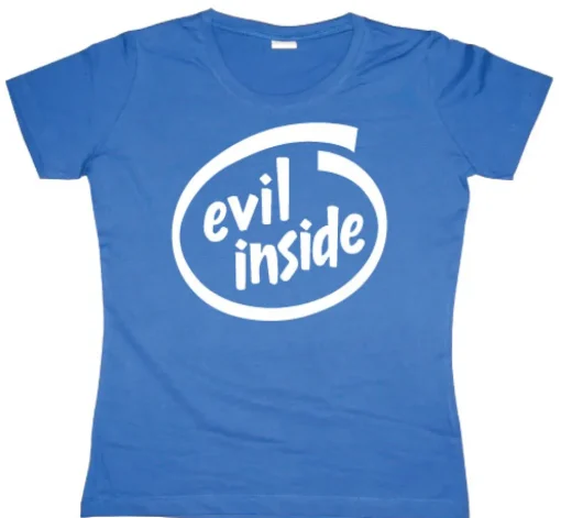 Evil Inside Girly T-shirt