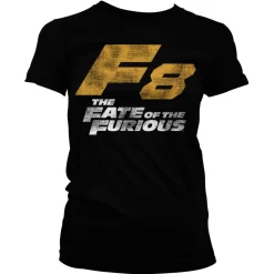 F8 Distressed Logo Girly Tee