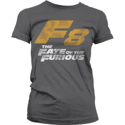 F8 Distressed Logo Girly Tee