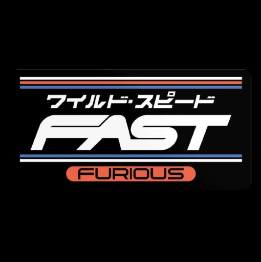 Fast & Furious Japanese Sticker