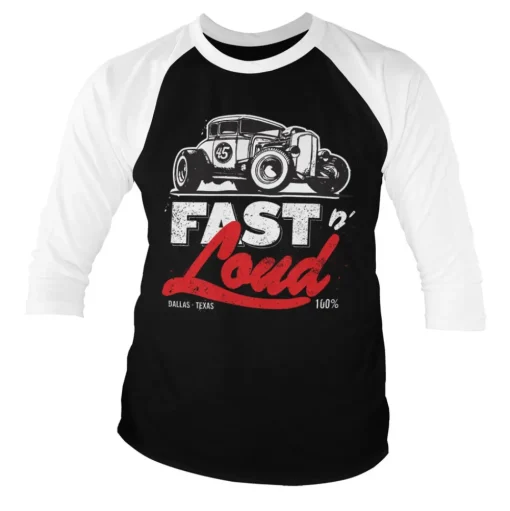 Fast N' Loud Hot Rod Baseball 3/4 Sleeve Tee