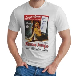 Female Jungle Retro Movie Poster Girly Tee
