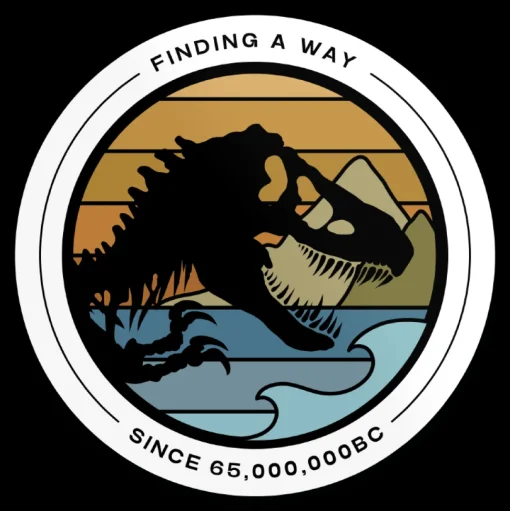Finding A Way Since 65,000,000 BC Sticker
