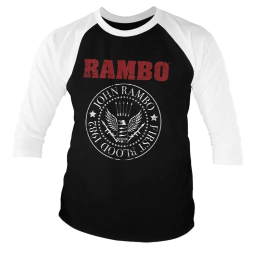First Blood 1982 Seal Baseball 3/4 Sleeve Tee