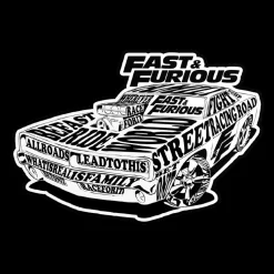 Fluid Of Speed T-Shirt Sticker