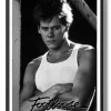 Footloose - Kevin Bacon BW Portrait Poster