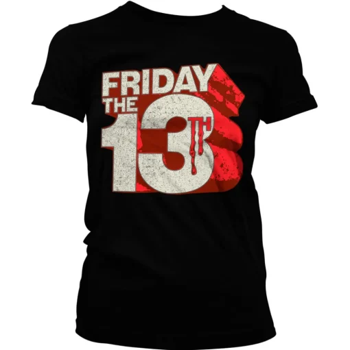 Friday The 13th Block Logo Girly Tee
