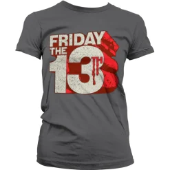 Friday The 13th Block Logo Girly Tee